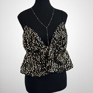 Brand New - Cropped Sequin tank top